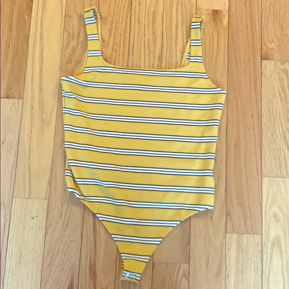 Express yellow bodysuit